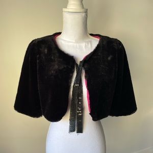Faux Fur caplet shrug - Girls